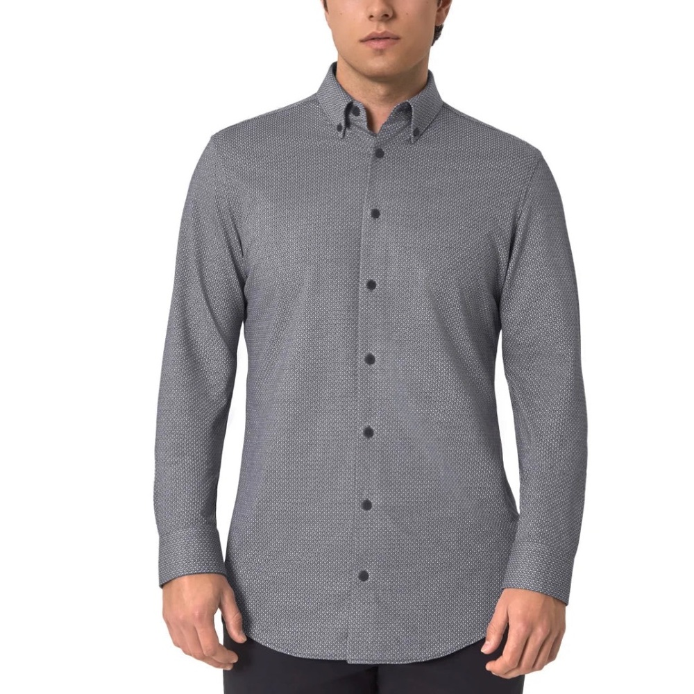 Men Modern Ambition Delightfully Technical Modern Shirt size S dark blue mt2
